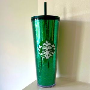 Starbucks Green Foil Speckled Tumbler